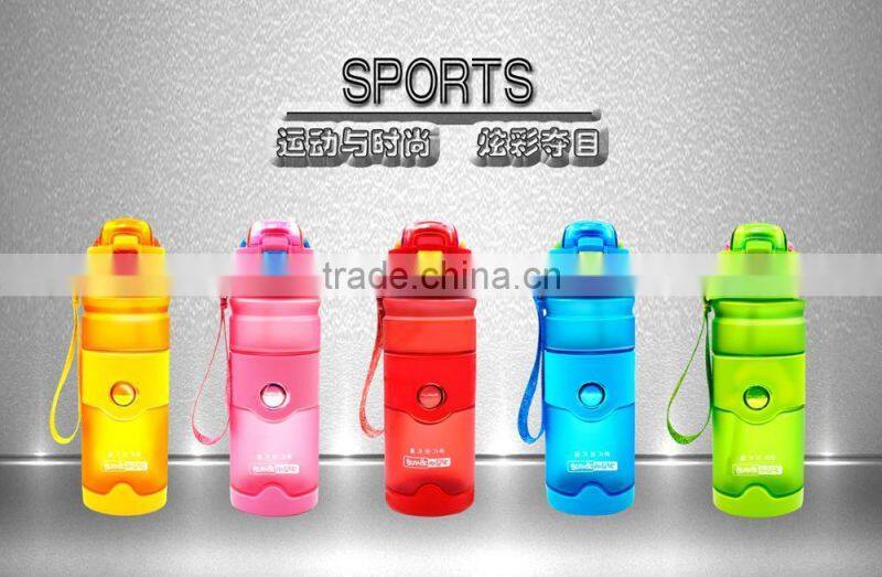 OEM stock factory wholesale Different color refillable bpa free round PCTG sport 420ml 600nl sport bottle plastic water bottle