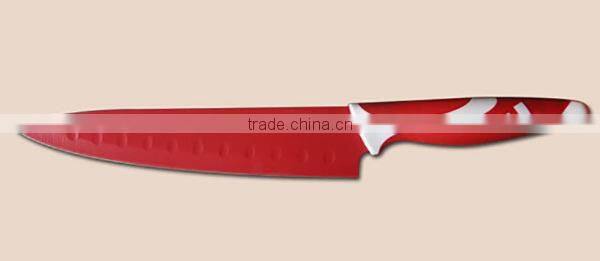 2015 Color Nonstick Kitchen Knife Set With Clear Acrylic Block,Steak Knives