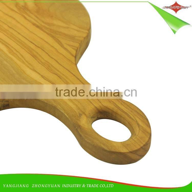 ZY-R2009 2017 new design creative wood cutting board chopping block with wooden handle
