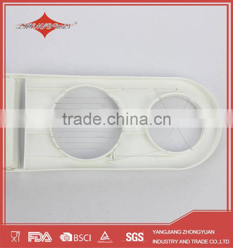 multi-functional double head plastic egg slicer