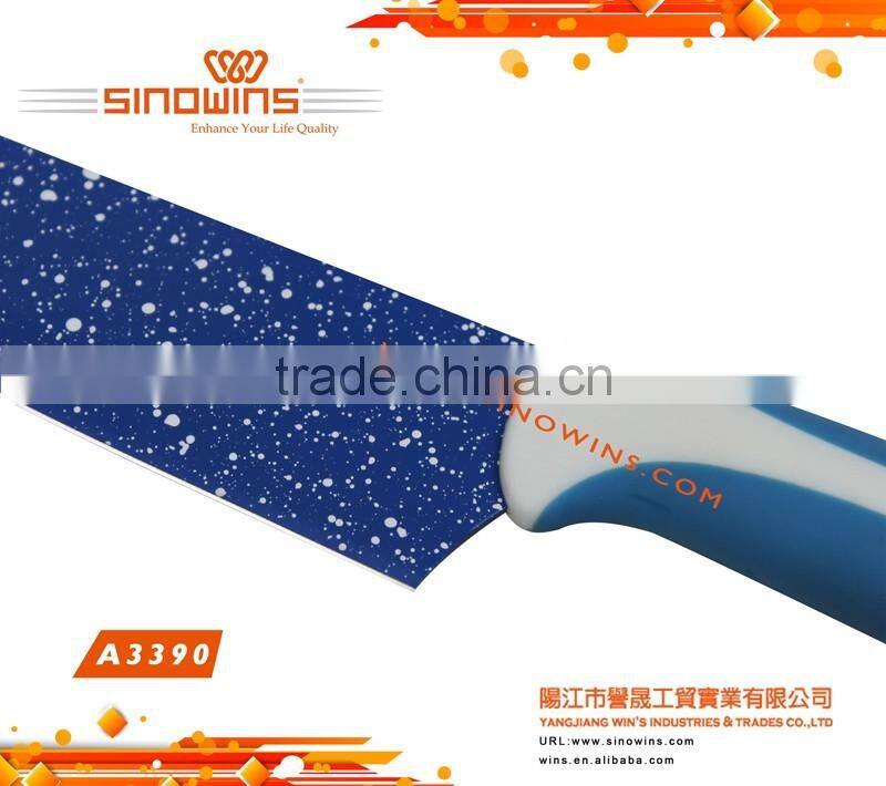 Fashionable and Durable 5pcs Non-stick Coating Knife Set