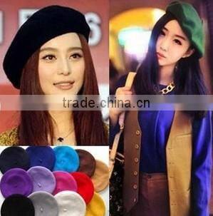 wool beret hat