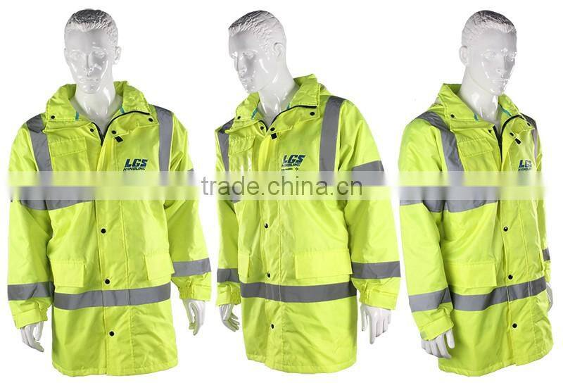 High Visibility Blue Safety Security Reflective Strip Jacket