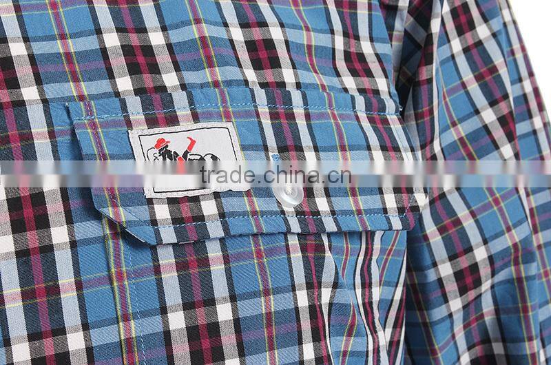 latest classic fashion checked casual T shirt