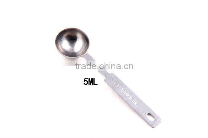 Wholesale OEM color 4 pcs measuring spoon set,stainless steel measuring spoon,coffee measuring spoon