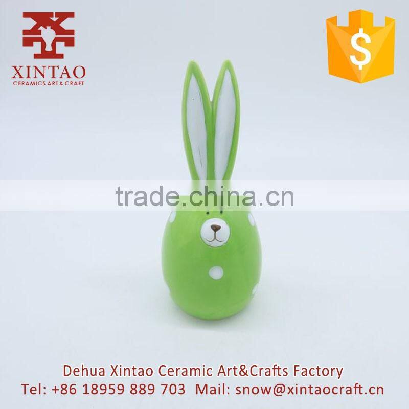 small atm children cute rabits ceramic money box coin bank Dehua Suppliers