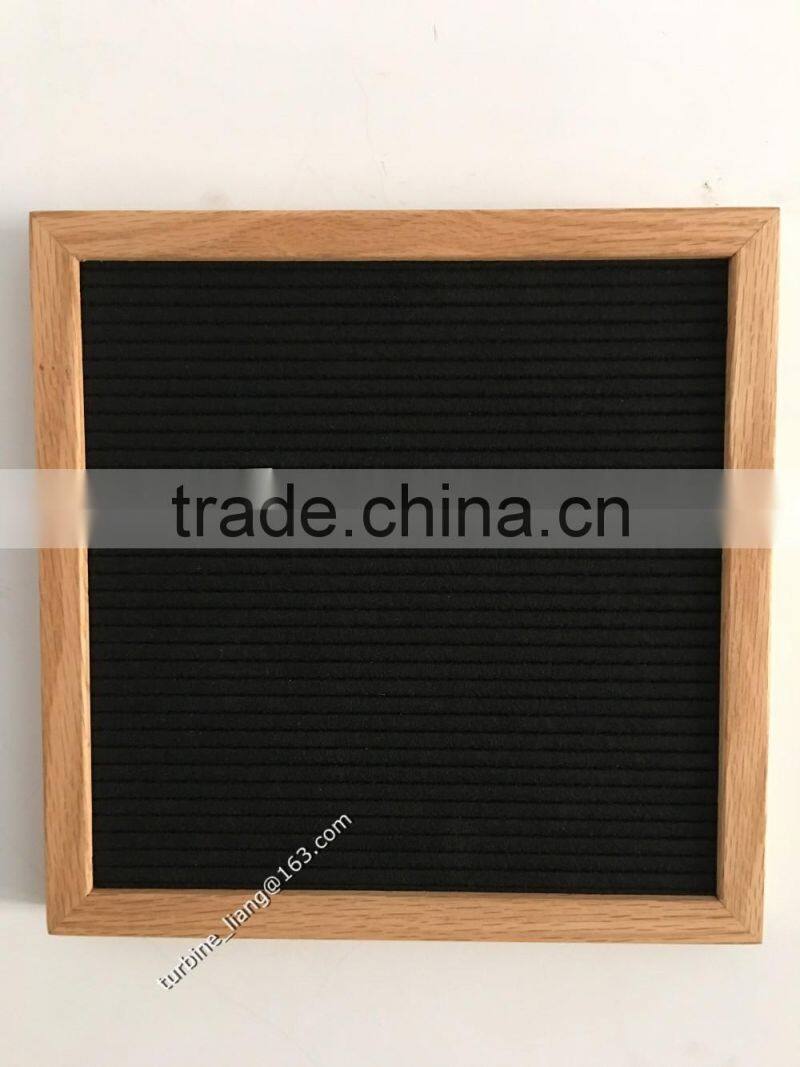 10 x 10 inch slotted felt letter board with letter set or without