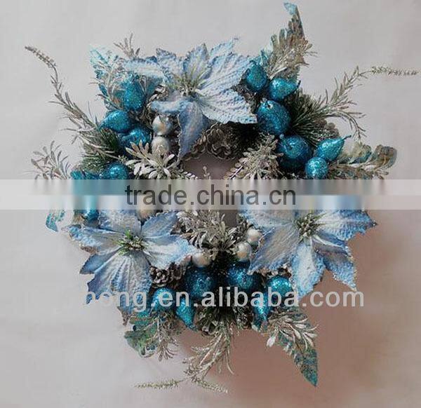 Christmas Artificial flower pine wreaths for decorations/all people/Party/Festival