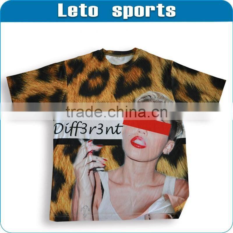 Cheap high quality 100%polyester printing blank t-shirt wholesale custom t shirt