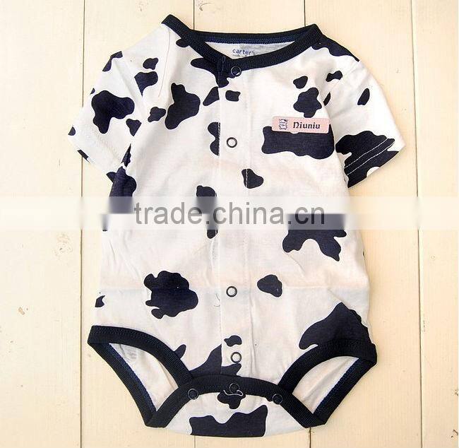 comfortable fit milk cow baby rompers wholesale