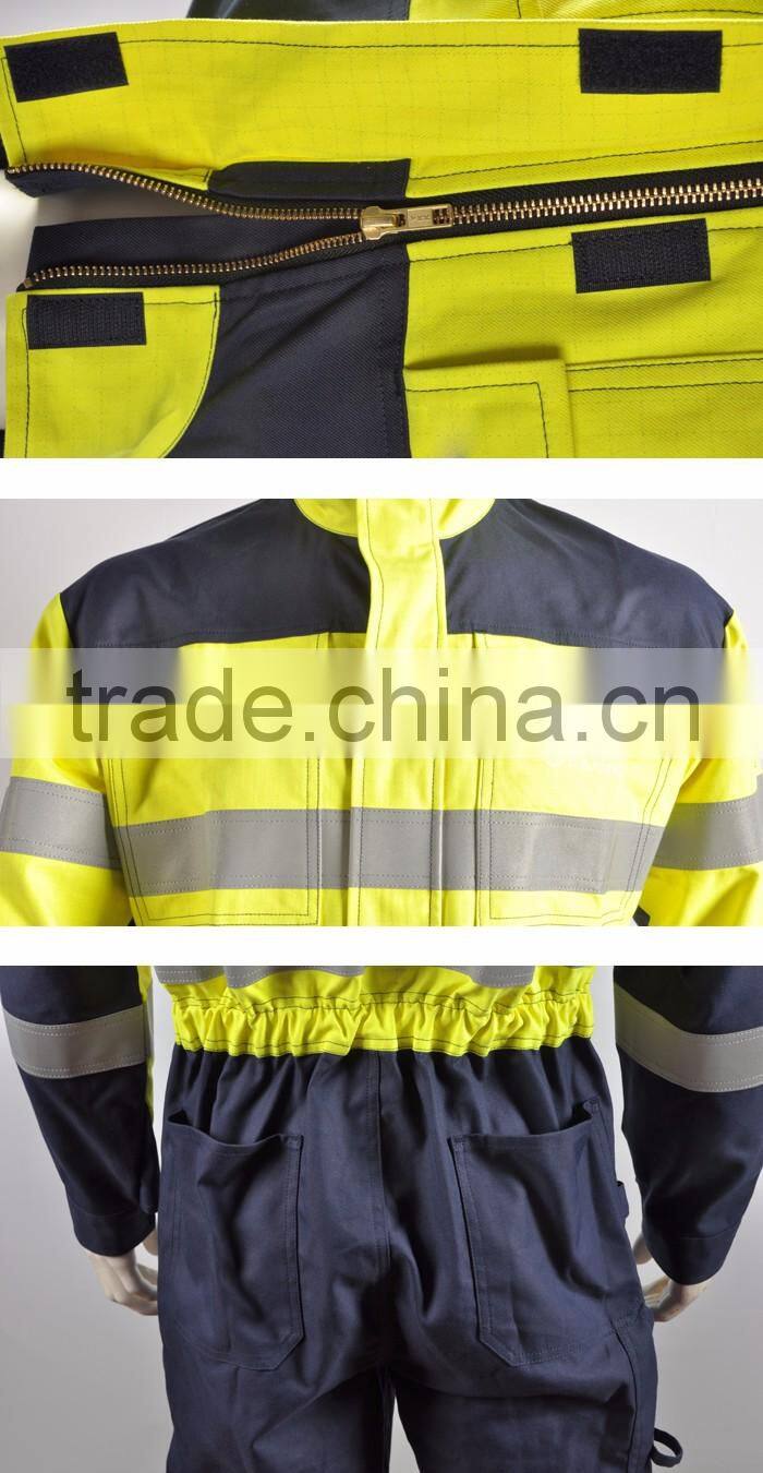 Low formaldehyde safety flame resistant anti-mosquito clothing for industry workers