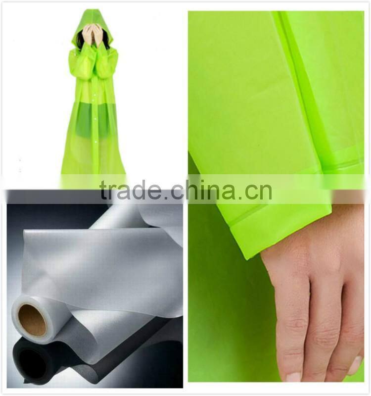 Adult 100% EVA Waterproof Raincoat in Football Field