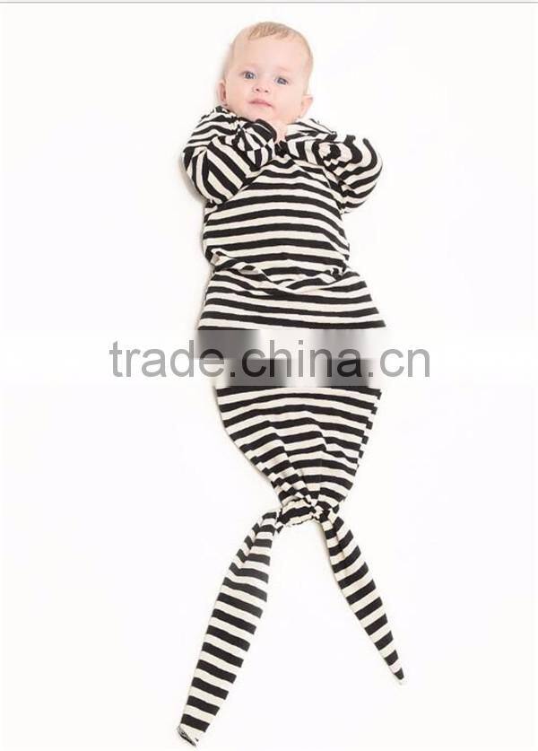 Factory Winter Crochet Cotton Baby Mermaid Tail Blanket Sleeping Bag