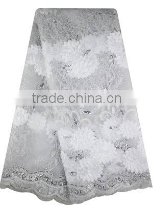 Bestway Textile FL0072 In Pink Color Dubai French Chantilly Lace Wholesale