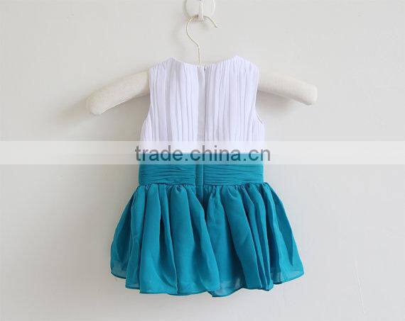 New arrival Baby Clothes wholesale Hot sale chiffon cheap 2017 Children's Boutique sleeveless summer baby girl clothes dress