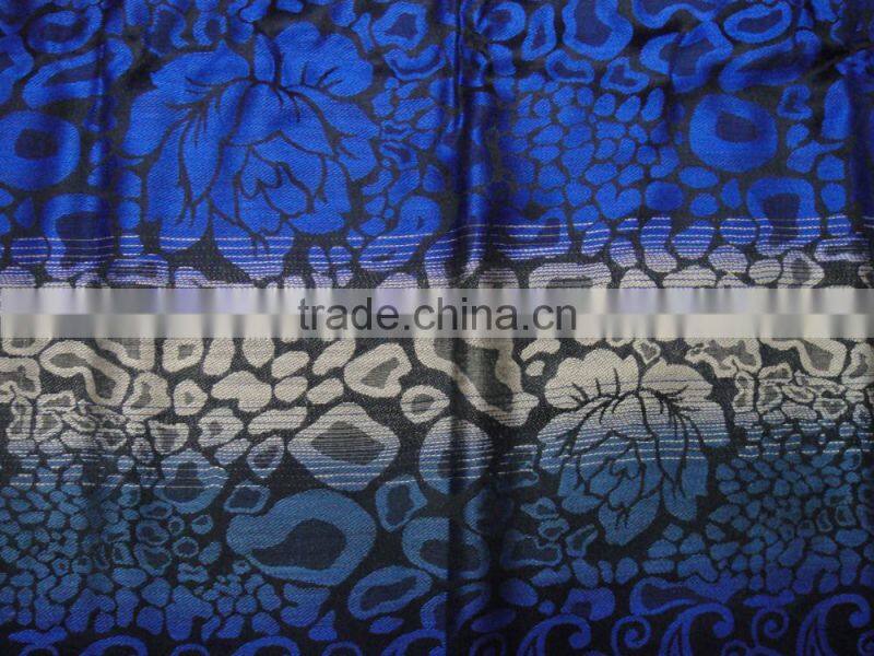 Fashion new latest jacquard paisley floral designer scarf for woman