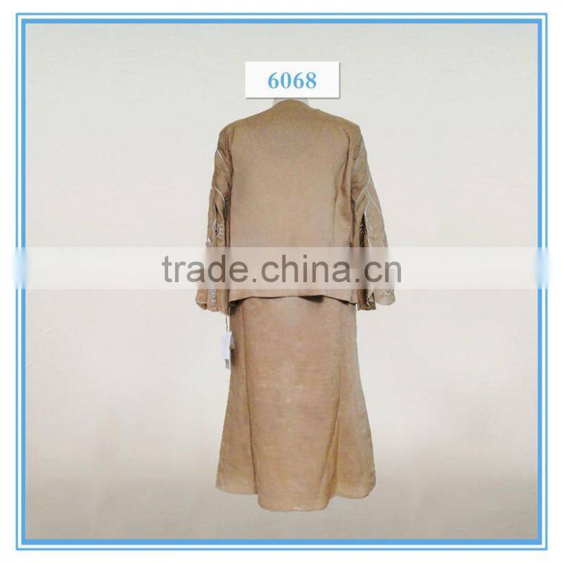 Women Embroidery Linen Elegant Skirt Suit Formal Skirt And Blouse Apparel 2016