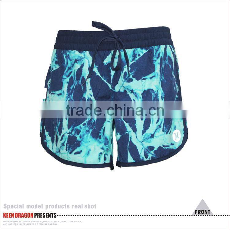 Women wear cheap Elastic Waist Sport Shorts /running short