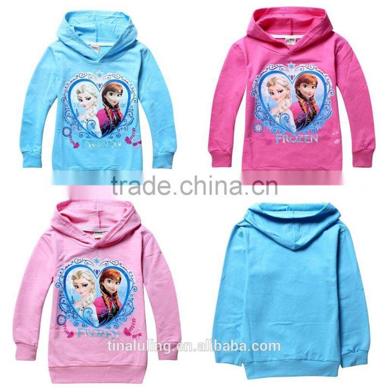 2015 new fashion girls hoodies kids custom hoodies child pullover hoodies
