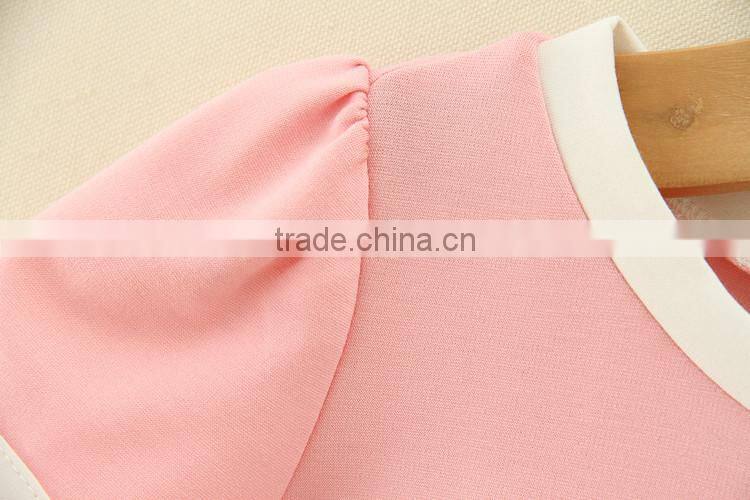 Duoduo Women clothes Girls Sleeve Casual baby bowknot dress cotton short Clothing