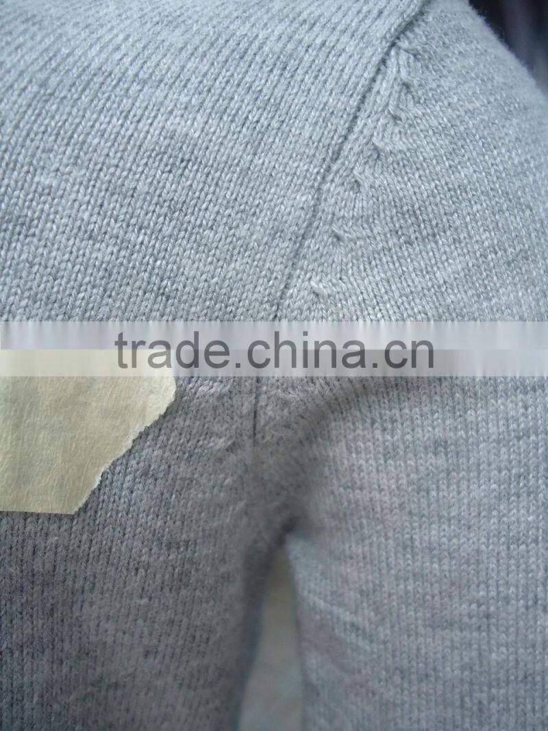 custom children kids heather grey v-neck button up plain knit cardigan