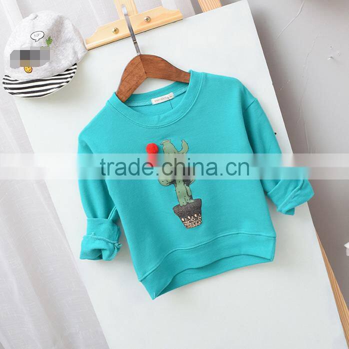 YE5159 autumn 2017 Korean cotton boys clothing cactus children hoodies