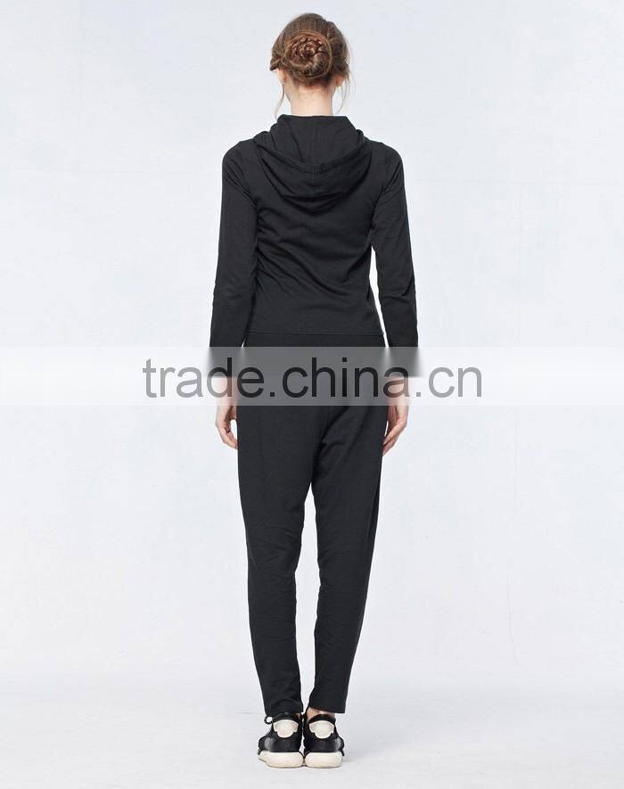 Wholesale black plain hoodies for women