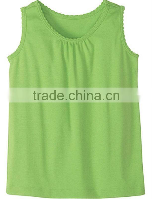 Plain girls pink tank tops