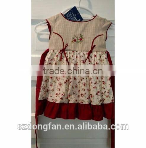 2016 new hot sale style high quality well dressed wolf toddler girl reindeer dress