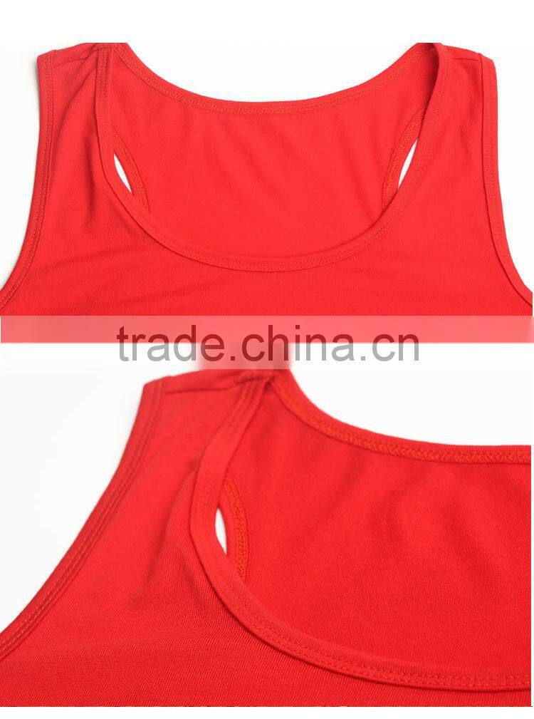 polyamide and spande fashion y back girls tank top