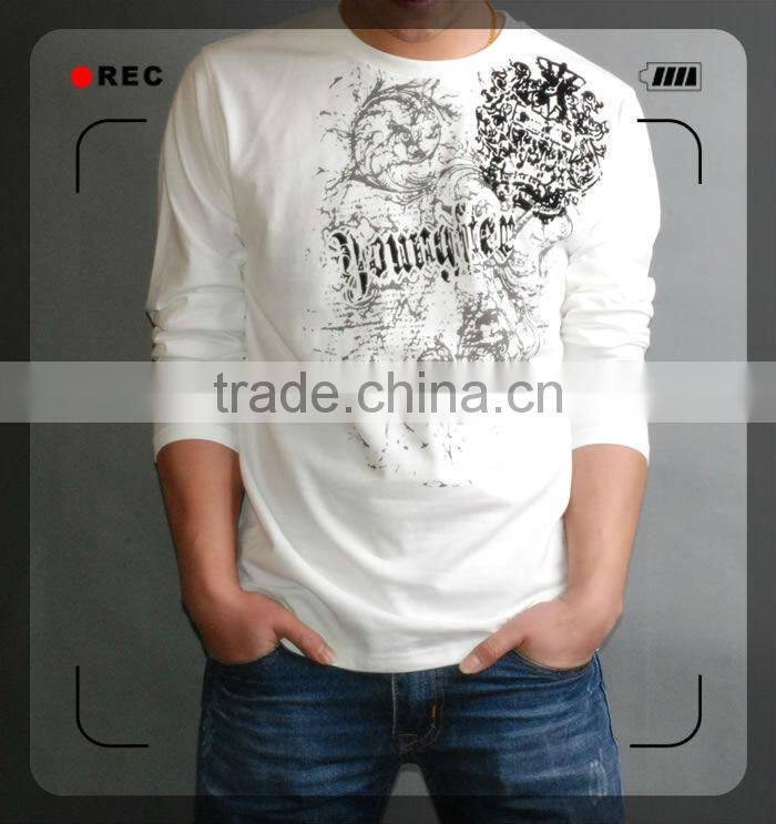 Mens printed cotton long sleeve Tshirts FM0104