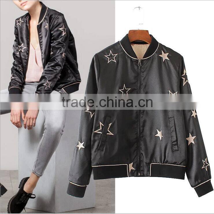 Runwaylover EY0993C 2016 Women Five-pointed star Printed Casual Jackets