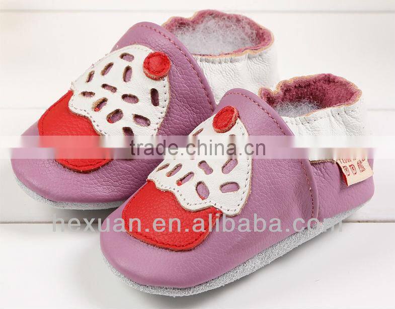 2016 new fashion baby shoes,soft sole leather baby shoes