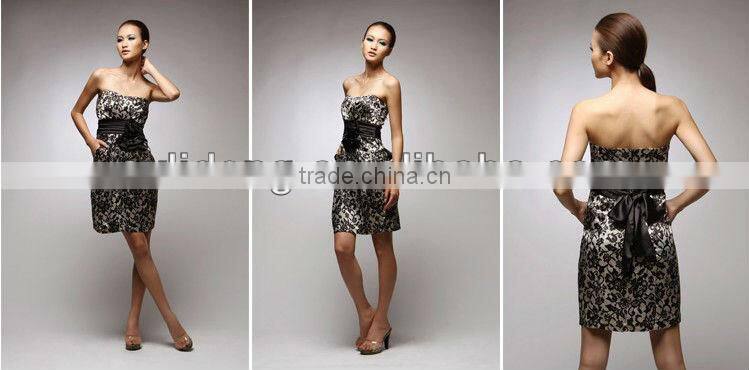 Classic Exclusive Taffeta Strapless Short Evening Dresses