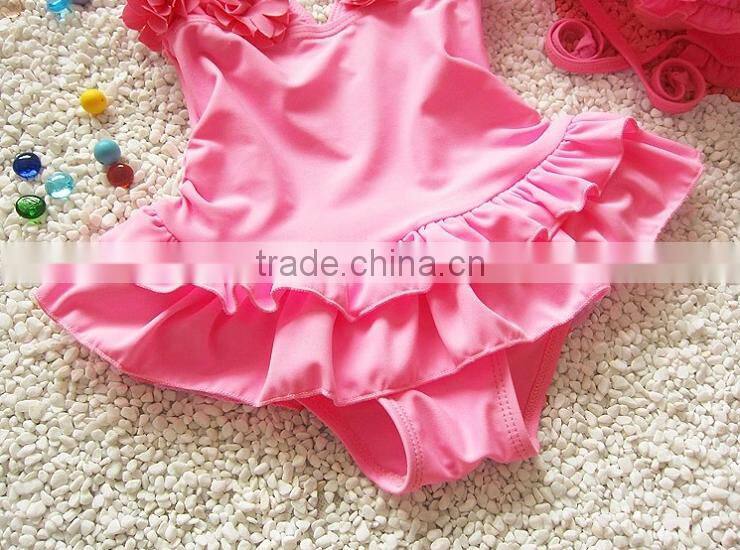 New Designed young girl swimsuit models wholesale kids swimwear one piece swimsuit