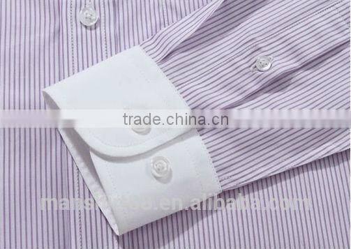 long sleeve striped dress shirt for men