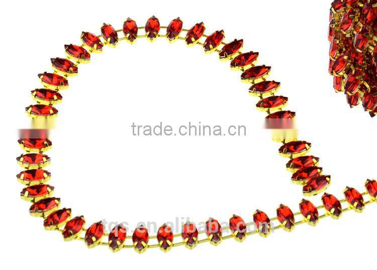 Wholesale High-grade Acrylic Rose Rhinestone Trimming