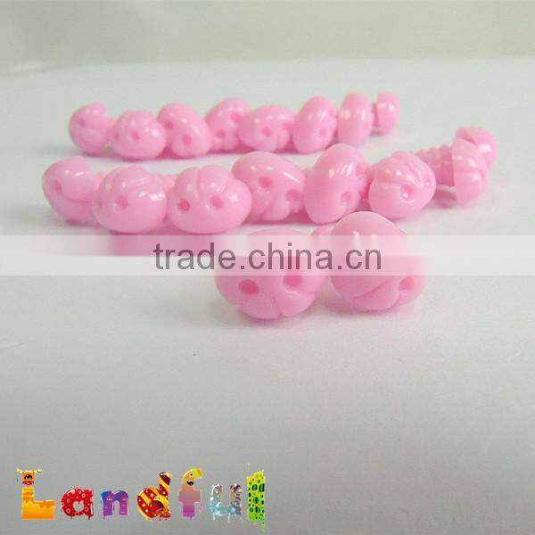 10*8mm Plastic Stuffed Animal Dog Nose Pink Art Craft