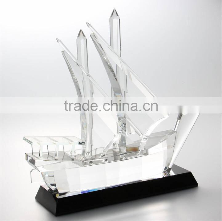 Crystal Airplane model With Logo and Text Engraved Free