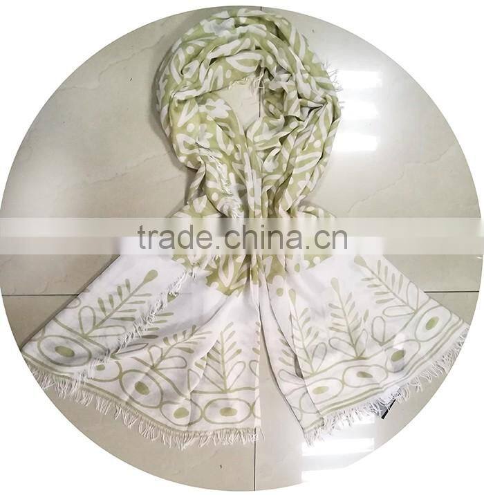 Good fashionable print muslim hijab TR viscose scarf