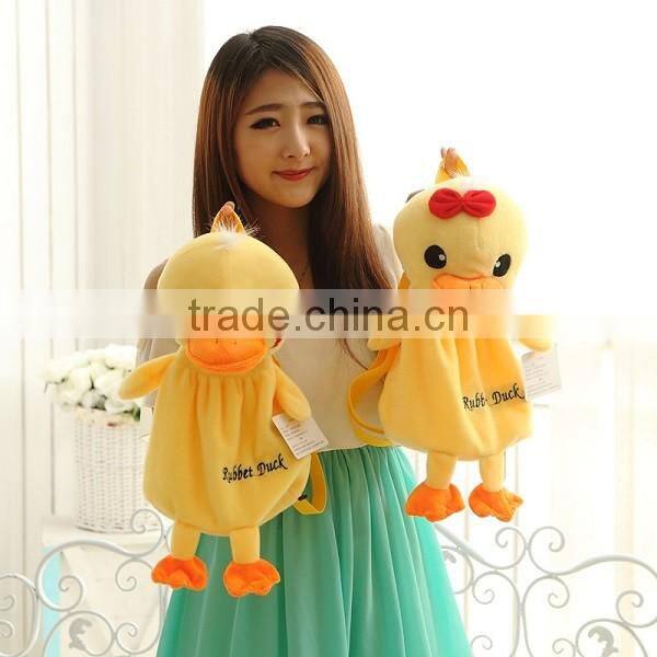 Funny colorized plush bag for kids/kids plush handbag