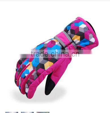Outdoor sports waterproof winter ski mittens