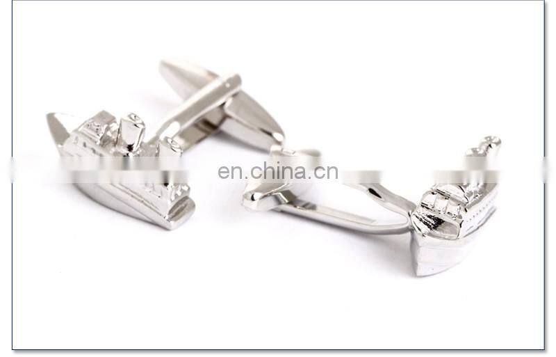 Yacht Cuff link Silver Vessel Shirt Cufflinks for Men