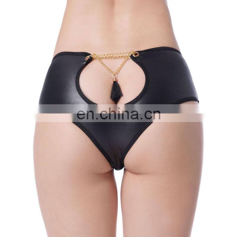 Leather sexy new design hot super size sex women under panty