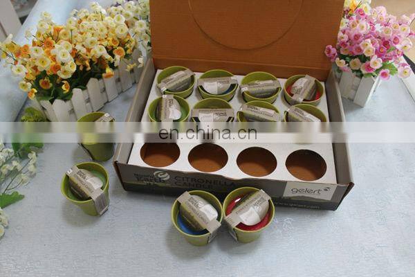 Scented citronella jar candle set
