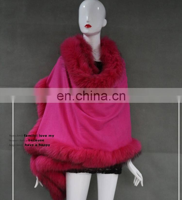 Xcellent Quality Rabbit Raccoon Poncho Pushmina Like Shawl Real Fur Stole