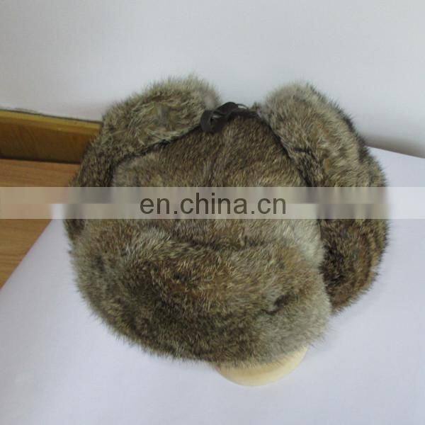 top quality chinese chinchilla rabbit fur russian hat