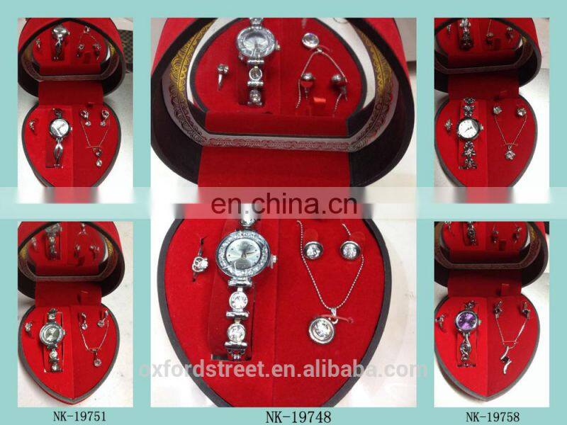 2015 Alloy watch Jewelry set