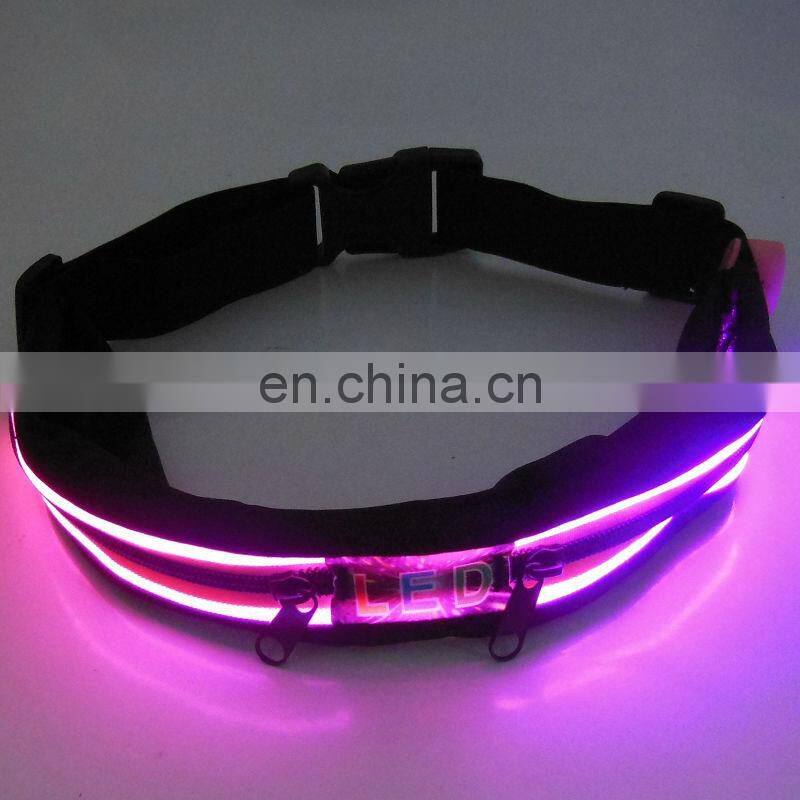 led belt men sport belts Sport belt with pounch