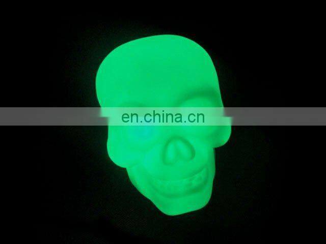 factory direct sale LED glowing colorful skull lights for Halloween